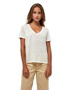 Peppercorn Dicte V-Ausschnitt Kurz Ärmel T-Shirt | Tshirt Damen In Weiß | Frühling Bluse Damen | Größe Xl von Peppercorn