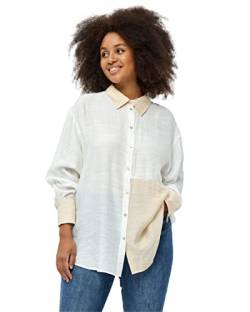 Peppercorn Lene Lange Ärmel Shirt Kurve Shirt Damen In Weiß Herbst Bluse Damen Elegant Größe 50 von Peppercorn