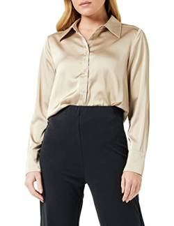 Peppercorn Mary Lange Ärmel Shirt | Shirt Damen In Beige | Frühling Bluse Damen Elegant | Größe L von Peppercorn