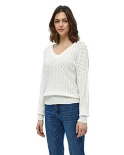 Peppercorn Rosalia V-Ausschnitt Pearlknit Pullover Kurve | Pullover Damen In White | Frühling Pulli Damen | Größe 50 von Peppercorn