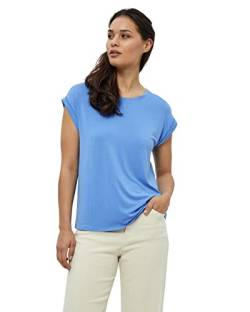 Peppercorn Rosalinda Malucca Cap Ärmel T-Shirt | Tshirt Damen In Blau | Frühling Bluse Damen | Größe S von Peppercorn