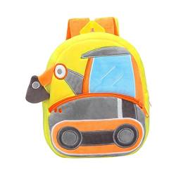 Perfeclan Kleinkind Büchertasche Schultaschen Daypack Rucksack Duffle Bookbag Kinderrucksack, Bagger von Perfeclan