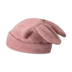 Perfeclan Niedliche Strickmütze mit, Strickmütze für Erwachsene, warme Mütze, lässige Kopfbedeckung, Bequeme Mütze, Wintermütze für Wandern, Camping, Rosa von Perfeclan