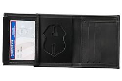 Perfect Fit Shield Wallets ATF Special Agent Badge Wallet Black Leather Hidden Badge and ID Holder (Cutout dk 795) von Perfect Fit Shield Wallets