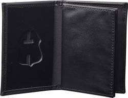 Perfect Fit Shield Wallets FBI Federal Style versteckte Ausweishülle (Ausschnitt PF-39) schwarzes Leder von Perfect Fit Shield Wallets