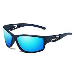 Perfectmiaoxuan Fahrradbrille Polarisierte Sonnenbrille Herren Damen (【C1】 Blau) von Perfectmiaoxuan