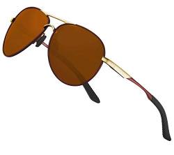 Perfectmiaoxuan Polarisiert Sonnenbrille Herren Damen Retro Klassische für angeln autofahren fahrradbrille Sommer Reisen Ferien Vintage sportsonnenbrillen uv schutz von Perfectmiaoxuan