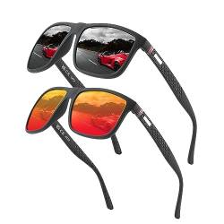 Perfectmiaoxuan Polarisierte Sonnenbrille Herren/Damen ; Vintage/Klassisch/Elegant Brillengestell; HD-Pilotobjektive; Golf/Fahren/Angeln/Reisebrille/Outdoor-Sportarten Mode von Perfectmiaoxuan