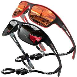 Perfectmiaoxuan Polarisierte Sonnenbrille Herren Damen für Radfahren Fahren Angeln Klettern Sommer Outdoor Mode Leichtgewicht Urlaub Reisen Sonnen brille Seil Brillen Halter von Perfectmiaoxuan