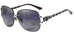 Perfectmiaoxuan Übergroße Sonnenbrille für Damen,Mode Retro Lightweight Frame Big Lens Damen Sonnenbrille, UV400 Schutz Sonnenbrille für Damen von Perfectmiaoxuan