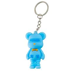 Perfekto24 Schlüsselanhänger Bär - Key Chain - Haustierschlüsselanhänger - Autoschlüsselanhänger - Schlüsselanhänger Bär Motive (Blau) von Perfekto24