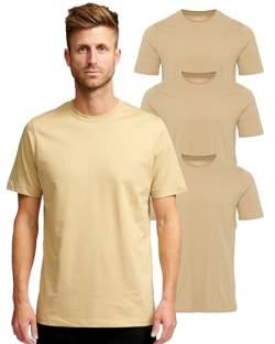 Performance Basic-T-Shirts für Männer Pack of 3-100% Reine Baumwolle Männer-T-Shirt-Kurzarm-T-Shirt Männer-Maschine waschbar T Shirt Männer-Bequeme Männer Kleidung Essentials von Performance Pants