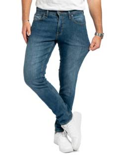 Performance Jeans für Herren in Slim Fit mit Stretch (Medium Blue Denim 29W/34L) - Sehr Komfortable und Bequeme Slim Fit Stretch Jeans für Männer - Herren Jeans für Arbeit & Freizeit von Performance Pants