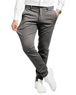 Performance Pants Herren Dunkelgrau (Größe 27W/30L) - Stilvolle Herren Hosen Stretch - Hosen Herren Stretch - Angenehme Praktische Männer Hosen für Business & Freizeit - Bequeme Stoffhose Herren von Performance Pants