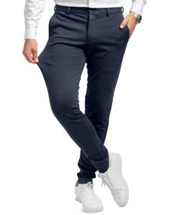 Performance Pants Herren Navy (Größe 27W/32L) - Stilvolle Herren Hosen Stretch - Hosen Herren Stretch - Angenehme Praktische Männer Hosen für Business & Freizeit - Bequeme Stoffhose Herren von Performance Pants