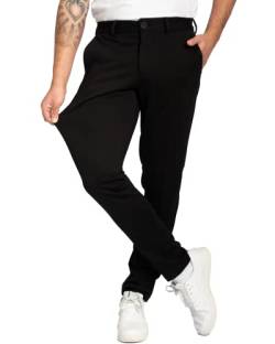 Performance Pants Herren Schwarz (Größe 33W/34L) - Bequeme Schwarze Hose Herren - Stilvolle Herren Hosen Stretch - Hosen Herren Stretch - Modische Praktische Männer Hosen für Business & Freizeit von Performance Pants