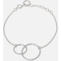 Pernille Corydon Charm-Armband Double Plain Armband Damen 15,5-19,5 cm, Silber 925 von Pernille Corydon