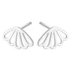 Pernille Corydon Ohrstecker Damen Silber Bellis Earsticks/Ohrringe 925 Silber Blume/florales Gänseblümchen Design - 12mm - E325s von Pernille Corydon