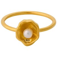 Pernille Corydon Perlenring Ring Damen Gold Hidden Pearl Ring Vergoldet - 57 von Pernille Corydon