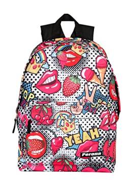 Rucksack Ice-Cream mit Federmäppchen Perona 57968 von Perona