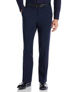 Perry Ellis Herren Portfolio Modern Fit Resolution Dress Pant, 4-Wege-Stretch, einfarbig (Größe 30-42) Anzughose, Vintage Indigo, 36W x 32L von Perry Ellis