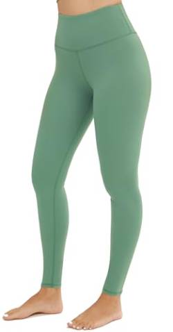 Persit Damen Sporthose Lange Sport Leggings High Waist Yoga Leggins Sportleggins Yogahose (S, Cyperngrün, 71 cm) von Persit