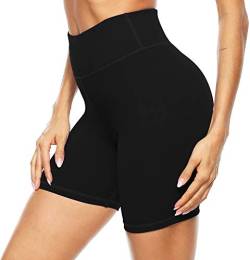 Persit Kurze Sporthose Damen, Radlerhose Sport-Shorts Sommer Laufshorts Leggings Laufhose Kurz Schwarz - XL /44-46 von Persit