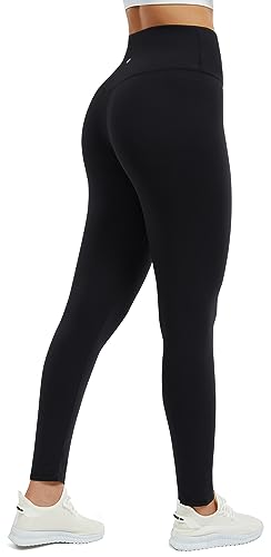 Persit Sporthose Damen, Sport Leggings für Damen Yoga Leggins Laufhose Sportleggins Lang (XL, Schwarz, 64 cm) von Persit