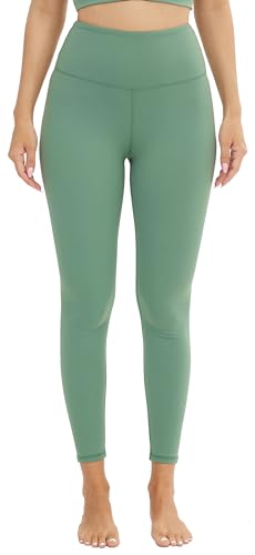 Persit Sporthose Damen, Sport Leggings für Damen Yoga Leggins Laufhose Sportleggins Lang (XS, Cyperngrün, 64 cm) von Persit