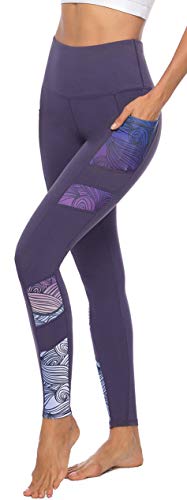 Persit Sporthose Damen, Yoga Leggings Laufhose Yogahose Sport Leggins Tights für Damen,Violett,36 (Herstellergröße S) von Persit