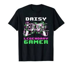 Daisy - Legendary Gamer - Personalisiert T-Shirt von Personalisierte Gaming Geschenke Und Gamer Sprüche