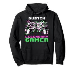 Dustin - Legendary Gamer - Personalisiert Pullover Hoodie von Personalisierte Gaming Geschenke Und Gamer Sprüche