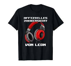 Offizielles Zockershirt von Leon - Personalisiert T-Shirt von Personalisierte Gaming Geschenke Und Gamer Sprüche