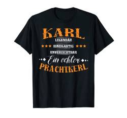Personalisiertes Shirt mit Name Karl, Prachtkerl, Geschenk T-Shirt von Personalisierte Geschenke und lustiger Spruch Co