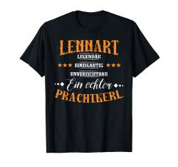 Personalisiertes Shirt mit Name Lennart, Prachtkerl,Geschenk T-Shirt von Personalisierte Geschenke und lustiger Spruch Co