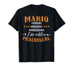 Personalisiertes Shirt mit Name Mario, Prachtkerl, Geschenk T-Shirt von Personalisierte Geschenke und lustiger Spruch Co