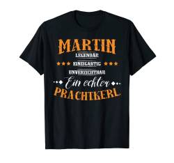 Personalisiertes Shirt mit Name Martin, Prachtkerl, Geschenk T-Shirt von Personalisierte Geschenke und lustiger Spruch Co