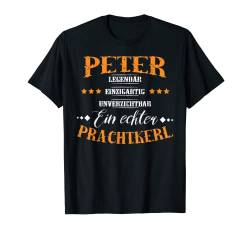 Personalisiertes Shirt mit Name Peter, Prachtkerl, Geschenk T-Shirt von Personalisierte Geschenke und lustiger Spruch Co