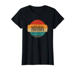 Kinga Name Retro Vintage Sonnenuntergang Limited Edition T-Shirt von Personalisierte Kleidung & Geschenke für Frauen