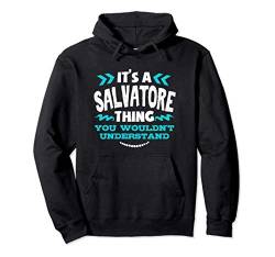 Salvatore personalisiertes Geschenk Es ist ein Salvatore Pullover Hoodie von Personalisierte Männer Jungen Weihnachtsgeschenke