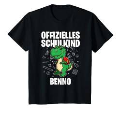 Kinder Offizielles Schulkind Benno - Name personalisiert T-Shirt von Personalisierte Schulkinder Geschenke Schulstart