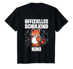 Kinder Offizielles Schulkind Nino - Name personalisiert T-Shirt von Personalisierte Schulkinder Geschenke Schulstart