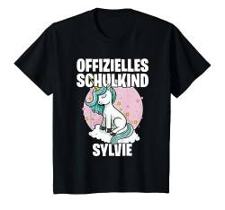 Kinder Offizielles Schulkind Sylvie - Name personalisiert T-Shirt von Personalisierte Schulkinder Geschenke Schulstart