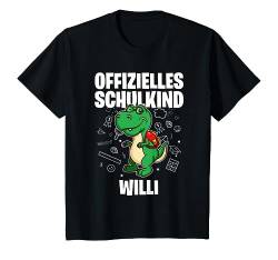 Kinder Offizielles Schulkind Willi - Name personalisiert T-Shirt von Personalisierte Schulkinder Geschenke Schulstart