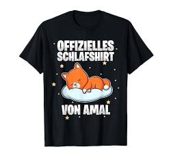 Offizielles Schlafshirt von Amal - Personalisiert T-Shirt von Personalisiertes Schlaf Outfit & Schlafen Sprüche