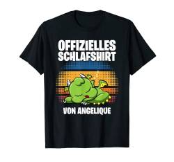 Offizielles Schlafshirt von Angelique - Personalisiert T-Shirt von Personalisiertes Schlaf Outfit & Schlafen Sprüche