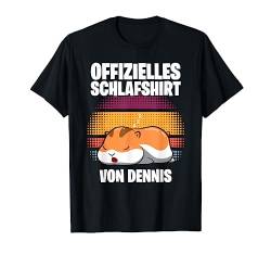 Offizielles Schlafshirt von Dennis - Personalisiert T-Shirt von Personalisiertes Schlaf Outfit & Schlafen Sprüche