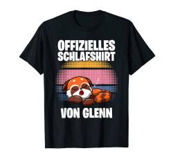 Offizielles Schlafshirt von Glenn - Personalisiert T-Shirt von Personalisiertes Schlaf Outfit & Schlafen Sprüche