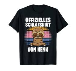 Offizielles Schlafshirt von Henk - Personalisiert T-Shirt von Personalisiertes Schlaf Outfit & Schlafen Sprüche