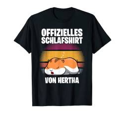 Offizielles Schlafshirt von Hertha - Personalisiert T-Shirt von Personalisiertes Schlaf Outfit & Schlafen Sprüche